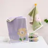 Toalla Infantil Tipo Algodón Puro A Toalla Infantil de Algodón Bordada Toalla Facial 100% Algodón Suave y Absorbente Pañuelo de Guardería