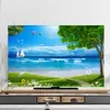 Funda nueva para TV, funda antipolvo, paño a prueba de polvo, funda protectora, 55 pulgadas, 65 pulgadas, para montaje en pared, de escritorio, pantalla curva, estilo nórdico