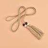 Cadena de Cintura Tejida con Cuerda de Algodón Wenyi Fan con Falda Cinturón Largo de Nudo para Mujer Decoración de Borla Cuerda Estrecha para Cintura Venta al por Mayor