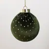 Adornos de bola de Navidad envueltos en terciopelo multicolor 6/8CM Decoración navideña bolas de Navidad de plástico decoraciones para árbol de Navidad
