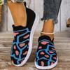Novos Sapatos de Exportação Primavera/Verão 2026 Tamanho Grande Camuflado Flyknit Sapatos Femininos Respiráveis Leves Casual Estilo Esportivo Sapatos Slip-On