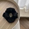 Tela Francesa Madera Oreja Borde Capullo de Flor Satén Intestino Grueso Cuerda para el Cabello Sentido Avanzado Simple Elegante Cuerda para el Cabello Cuerda para el Cabello de Mujer