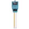 Detector de jardinería tres en uno de cabeza cuadrada, medidor de pH, higrómetro de suelo, comprobador de luz, medición del pH del suelo