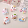 Acessórios de Resina Cartoon DIY para Joias Suporte Animal Gato Cola de Creme Grampo de Cabelo Capa de Celular Fivela de Sapato Chaveiro Pingente com