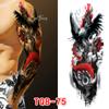 Nuevos stickers de tatuaje impermeables para brazo completo, flor europea y americana, belleza de brazo, león, sticker de tatuaje para brazo grande, una generación de tatuajes de cabello