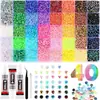Artículo Popular Transfronterizo 3mm Gelatina Color AB Resina Strass Plano Trasero Colores Mixtos DIY Ropa Uñas Arte Decoración de Teléfono Strass
