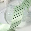 Cinta de poliéster con puntos, cinta de lunares brillantes de una sola cara, accesorios para el cabello DIY para niños, material para moños, caja de regalo, bolsa para envolver ramos