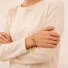 Aço Inoxidável Aço Titânio Europeu e Americano Simples Pingente de Amor Pulseira Colar Feminino Joias Atacado Transfronteiriço Comércio Exterior Conjunto