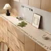 Alfombrilla de Mesa para Comedor Estilo Wabi-Sabi Dibujos Animados, Alfombrilla de Mesa para Mueble de TV de Cuero y Silicona, Alfombrilla para Zapatero de Entrada, Alfombrilla para Aparador de Vinos de Entrada