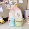 Mochila infantil de colores dulces, nueva mochila escolar ligera y versátil para niños y niñas, adecuada para niños de preescolar de 3 a 6 años, con colores contrastantes