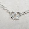 Plata Esterlina 925 W-shaped S-shaped Hebilla Hebilla de Collar Hebilla de Conexión Pulsera Hebilla DIY Gancho de Cuerda Hecho a Mano Hebilla de Unión de Bucle