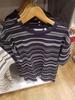 Pedido Diário ~ Roupa Masculina/Roupa Feminina Verão 2024 Camiseta Listrada de Secagem Rápida Tops de Manga Curta Podem Ser Usados por Homens e Mulheres 469054