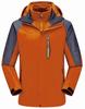 Chaqueta con Logo Estampado Ropa de Trabajo Forrada de Polar y Engrosada Tres en Uno Desmontable Chaqueta de Trabajo para Exteriores