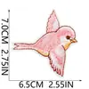 Aplique de tecido de bordado pastoral de cura, patch termocolante de borboleta, emblema de bordado computadorizado, para jaquetas, chapéus e reparos de tecido