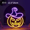 Luzes de neon LED de Halloween, iluminação de atmosfera para cenas de bar, decorações em formato de abóbora, luzes decorativas criativas com tema de fantasma