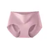 Ropa Interior de Seda de Hielo para Mujer, de Cintura Media, Sin Costuras, Transpirable, Algodón Antibacteriano, Entrepierna Antibacteriana, No Aprieta, Braguitas Triángulo Finas para Verano