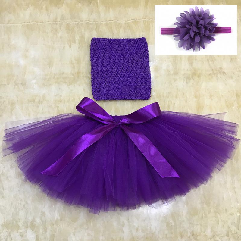 Purple tutu top skirt dress 10