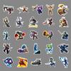 100 Hero League Jogo Periférico Infantil Desenho Animado Criativo Celular Shell Computador Copo de Água Goo Cartão Mão Conta Adesivo