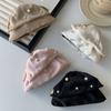 Pinza para el Cabello de Satén con Lazo de Perlas Estilo Ballet Pinza Elegante Versátil para Mujeres Accesorio para Recogidos Completos en la Parte Posterior de la Cabeza