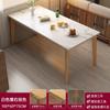 Mesa de Comedor Hogar Departamento Pequeño Nórdico Pata de Madera Maciza Mesa de Comedor Habitación de Alquiler Mesa de Comedor Mesa Rectangular Catering Comercial