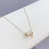 2023 Nuevo Collar de Acero de Titanio Pequeño Collar para Cintura de Hombre Círculo Hueco con Borla Collar Giratorio Joyería Femenina de Nicho