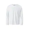 Camiseta Unf Básica Ajustada al Hombro, Algodón Peinado, Ajustada, Color Sólido, Camiseta de Manga Larga con Cuello Redondo para Viajeros, Hombres y Mujeres, Otoño e Invierno