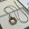 Colar Pingente Flor de Contas Estilo Étnico Novo Estilo Chinês Moda Retrô Elegante Corrente para Suéter Colar de Design de Nicho para Mulheres