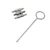 Materiales dentales: Expansor espiral Aireis, aparato de ortodoncia, bracket colado, expansor espiral, tornillo expansor