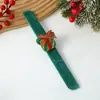 Muñeco de Peluche de Dibujos Animados Anillo a Presión Pulsera de Pareja Regalo para Niños Niñas Navidad Reno Muñeco de Nieve Accesorios Decorativos