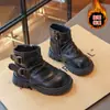 Botas estilo Martin para niñas, nueva colección de otoño 2026, botas de piel para niños, botines para niñas pequeñas, botas cortas con estilo para niños mayores