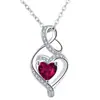 Knn-159 Colar de Diamante Coração Ilimitado Feminino Luxo Acessível Nicho Elegante de Alta Qualidade Acessórios de Corrente de Clavícula Empilháveis