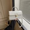 Bolsa Quadrada Pequena Alta Qualidade Elegante Bolsa Portátil com Fivela de Bloqueio para Mulheres 2023 Bolsa Crossbody de Ombro Novo Ombro