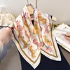 Pañuelo Cuadrado Estampado de Imitación Seda, Infantil y Energético, Pañuelo de Cuello Versátil y de Alta Gama, Pañuelo Cuadrado Pequeño, Pañuelo para la Cabeza, Pañuelo de Seda, Bufanda para Mujer