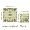 Servilletas de papel florales de primavera con flores, fresas y mariposas, servilletas desechables para salidas de primavera, picnics, fiestas y decoraciones de cumpleaños