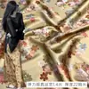 Tela Satinada Elástica de Seda de Morera Estampado Floral Tela Cero Tela para Vestido Cheongsam