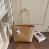 Bolsa de ombro de moda transfronteiriça 2026, adequada para o trabalho e o trajeto, bolsa tote de grande capacidade, novo estilo coreano, design simples e casual