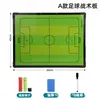 Pizarra Táctica de Fútbol Pizarra de Entrenador Fondo Verde Pizarra de Explicación para Entrenador Piezas de Fútbol Versión Magnética Tablero Magnético Pizarra Táctica de Fútbol