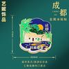 China Ciudad Wenchuang Calcomanías para Refrigerador Shanghai Hangzhou Qingdao Atracciones Turísticas Souvenirs Calcomanías Magnéticas Decoraciones para Refrigerador