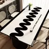 Mantel individual de mesa de comedor de lujo ligero y de alta gama, impermeable, a prueba de aceite, no lavable, resistente al calor, mantel individual retro francés para mesa de café, protector de escritorio
