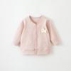 Chamarra de Algodón Puro para Bebé, Estilo Primavera y Otoño, Cárdigan de Algodón Puro sin Costuras para Bebé, Top Unisex para Bebé, Ropa de Abrigo para Niños