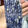 6 * 10mm contas cilíndricas olho de tigre ágata tubo de pedra contas pulseira diy contas espaçador tubo reto contas acessórios semi-acabados