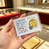 Pegatina para Teléfono Móvil de Oro Puro 999 Princesa Hazte Rica Foil de Oro Hazte Rico Rápido Pegatina para Refrigerador Año de la Oveja Ten Dinero para Gastar Tarjeta de Oro Regalo