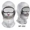 Protección solar para gatos animales transfronteriza capucha de seda helada calavera máscara de ciclismo cortavientos para exteriores tapa de revestimiento de casco Venom