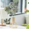 Venta al por mayor transfronteriza de Bolas de Milán Grandes de Plástico Artificial de 5 Cabezas, Flores Artificiales, Flores de Plástico, Plantas Artificiales para Decoración del Hogar, Flores Artificiales