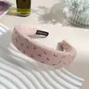 Faixa de Cabelo Floral Estilo Xiaoxiang Grampo Esponja com Laço Feminino Grampo Versátil Acessórios de Cabelo Doces Elegantes Argola de Cabelo Coreana Acessório de Cabeça