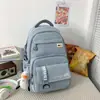 Mochila Escolar Estilo Coreano, Bolso Casual para Mujeres de Secundaria, Mochila Sencilla para Estudiantes Universitarios, Gran Capacidad, Bolso Casual de Alta Gama para Hombres