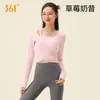 Top deportivo 361 deg para fitness y yoga con almohadillas en el pecho, top deportivo de manga larga para pilates, ropa deportiva de manga larga para fitness