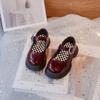 Zapatos Negros de Una Capa para Niñas Zapatos de Cuero para Niños 2024 Primavera y Otoño Nuevos Mocasines de Estilo Británico para Niños Zapatos Escolares