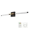 Luz frontal para espejo de baño LED minimalista transfronteriza, luz para cuadro al óleo, luz de tocador, tres temperaturas de color, Guangdong moderno minimalista, control remoto