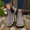 Botas Martin de Talla Grande de Comercio Exterior para Mujer Moda Otoño e Invierno 2025 Estilo Británico Botines Cortos Casual Trendy Europeo y Americano Botas de Mujer sin Cordones